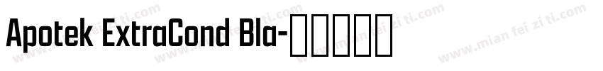 Apotek ExtraCond Bla字体转换